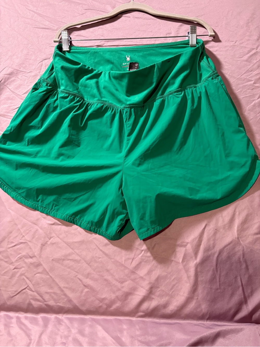 Spyder Women's Teal-Green Athletic Shorts